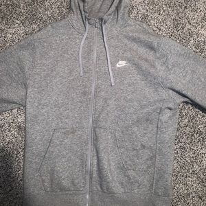 Grey Nike Fleece hoodie